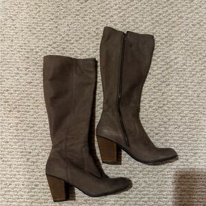 BP Brown Heeled Knee-High Boots